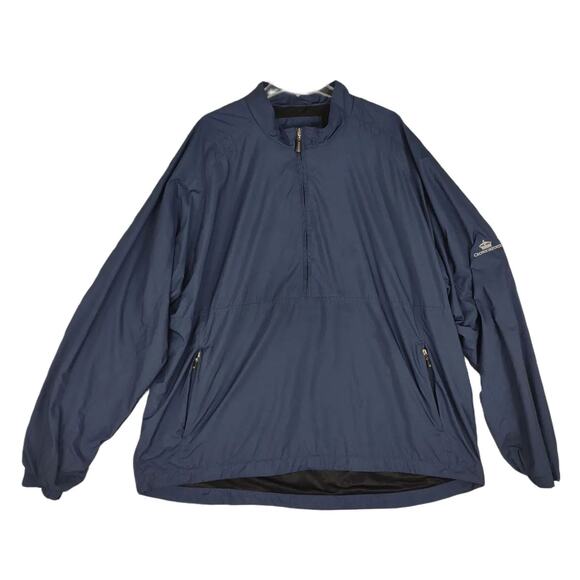 SUNDERLAND of SCOTLAND Men's 2XL Navy Windbreaker Jacket Pullover Rain Coat - Picture 1 of 9